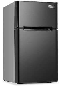 Best Durable Mini Fridge with Freezer Euhomy Upright Compact Refrigerator