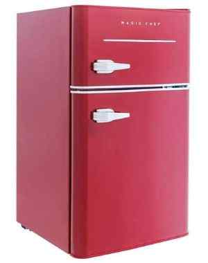 Magic Chef Retro Mini Refrigerator 3.2 cu. ft. 2-Door Fridge