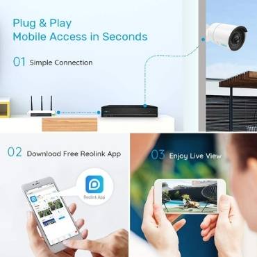 Reolink 5MP PoE Home Security Camera System